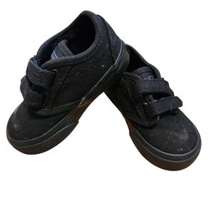 Vans Black Skate Sneakers Velcro Strap - Size 5